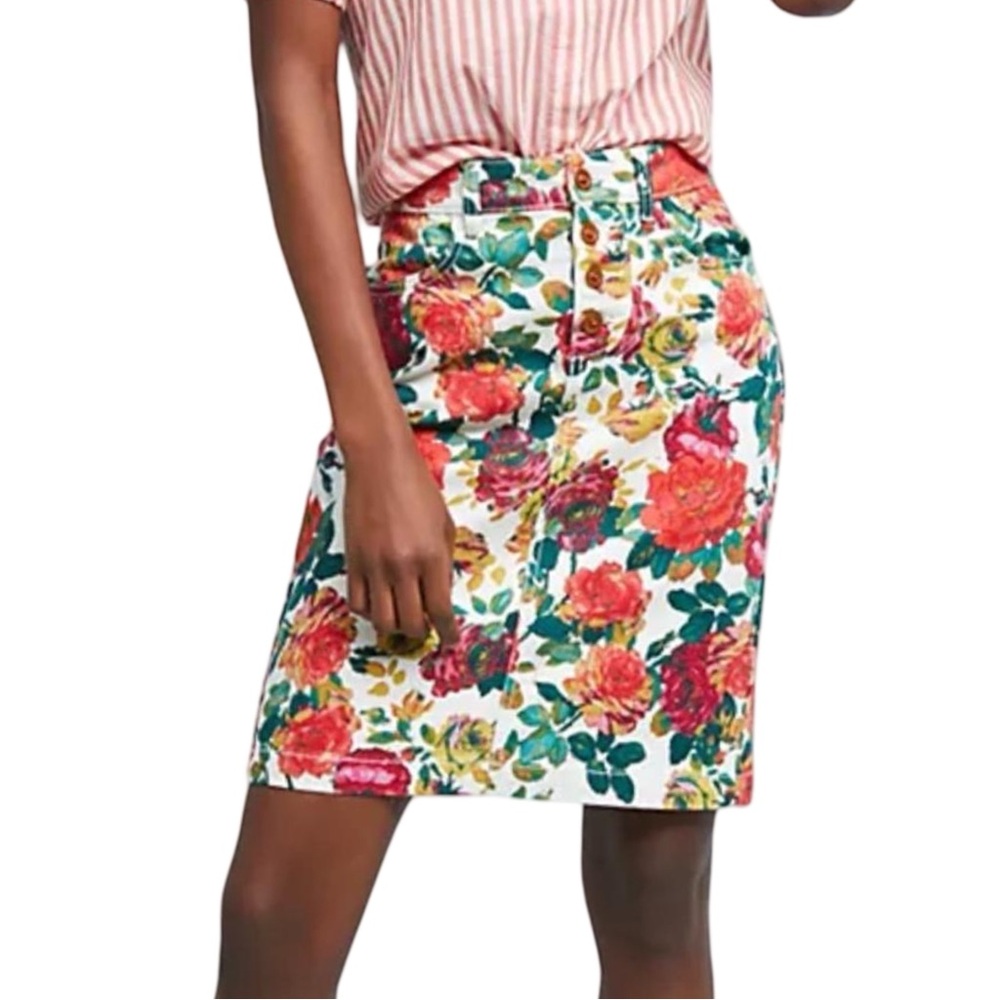 ANTHROPOLOGIE MAEVE Floral Mini Skirt